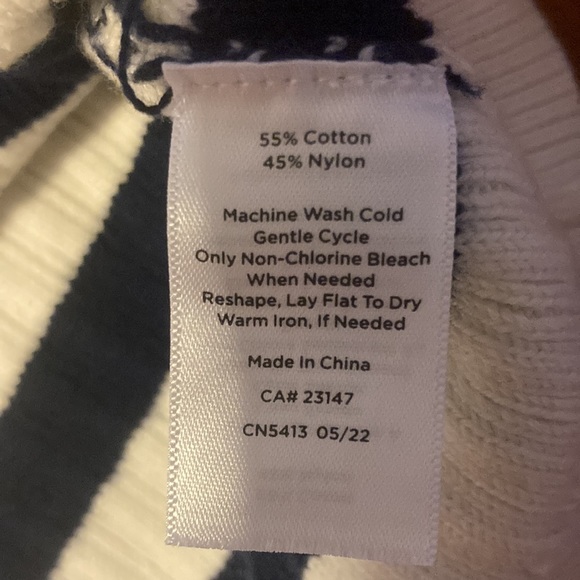 Talbots striped cardigan. Size Mp - Picture 7 of 7